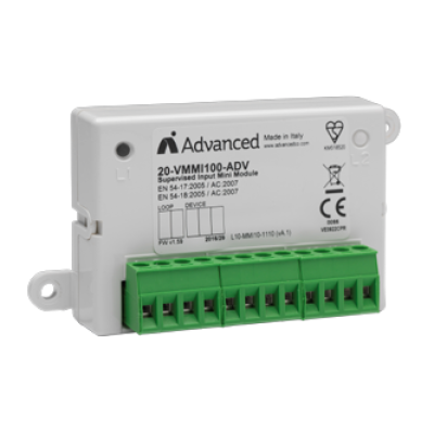 Advanced 20-VMMIC100-ADV AV Mini Monitored Input / Output Module Advanced 20-VMMIC100-ADV AV Mini Monitored Input / Output Module