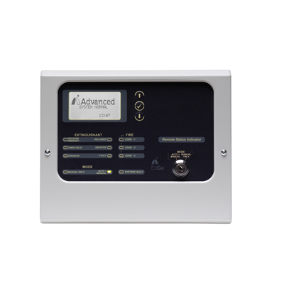Advanced EX-3031 Remote Status Indicator LCD LED Indicators with Release Button Mode Select Key Switch
