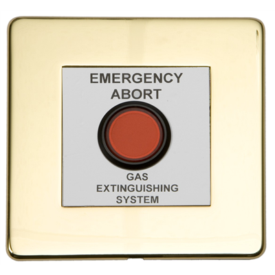 Advanced EXP-004-003 ExGo Abort Switch Brass Trim Cover Plate Advanced EXP-004-003 ExGo Abort Switch Brass Trim Cover Plate