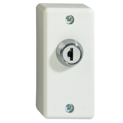 Aritech KA178 Keyswitch Housing Supplied With KA157 Pulsed Keyswitch, 2 Keys, Tampered Plastic Housing 