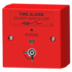 C-Tec BF326/RSL Fire Alarm Mains Isolator Keyswitch - Red, LED, Surface (Includes Back Box)