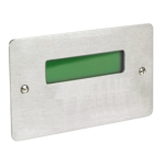 C-Tec QT608CD/SS Quantec Stainless Steel Corridor Display with No Controls