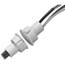 Carrier 1078-N Recessed Contact For Steel Doors Dia. 13mm Gap, N/C, 25mm Diameter With 30cm Lead, White