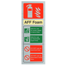 Commander 102SS Foam ID Sign Stainless Steel