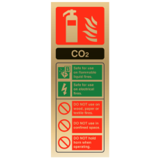 Commander 103PG CO2 ID Sign Polished Gold