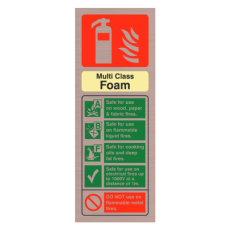 Checkfire 107AC MultiCHEM ID Sign Antique Copper