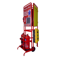 Checkfire BN-SD-006-WSA 3 Panel Construction Stand, with BN-SD-001-WSA, First Aid Cabinet Bundle