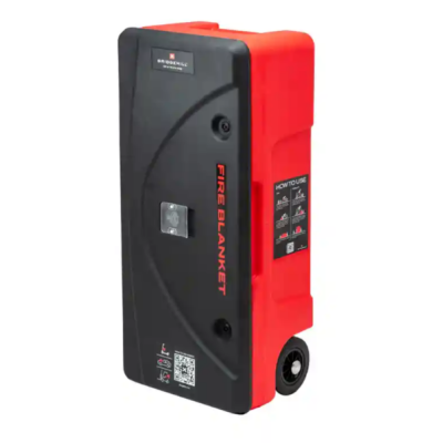 Checkfire CB-BGH-002-WHL Bridgehill Fire Blanket Wheeled Cabinet