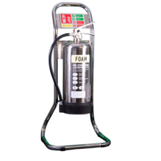 Commander CS32 Single Tubular Chrome Fire Extinguisher Stand