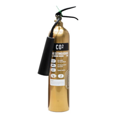 Checkfire CX-CO2-002-DGD Gold Contempo 2kg CO2 Fire Extinguisher Checkfire CX-CO2-002-DGD Gold Contempo 2kg CO2 Fire Extinguisher