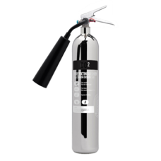Commander CX-CO2-005-DSS 5kg CO2 Extinguisher - Polished Alloy