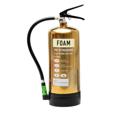 Checkfire CX-FFF-006-DGD Gold Contempo 6 Litre Fluorine Free Foam Fire Extinguisher