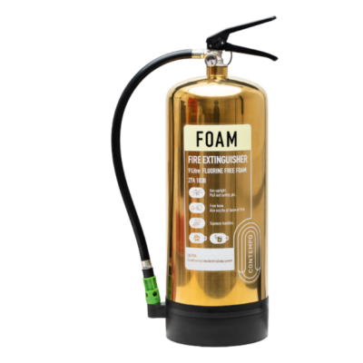 Checkfire CX-FFF-009-DGD Gold Contempo 9 Litre Fluorine Free Foam Fire Extinguisher