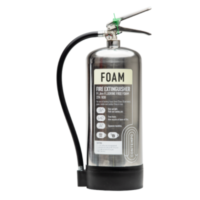 Checkfire CX-FFF-009-DSS Commander 9 litre Fluroine Foam Extinguisher - Stainless Steel