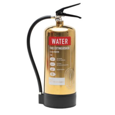 Checkfire CX-PWA-006-DGD Gold Contempo 6ltr Plain Water Fire Extinguisher