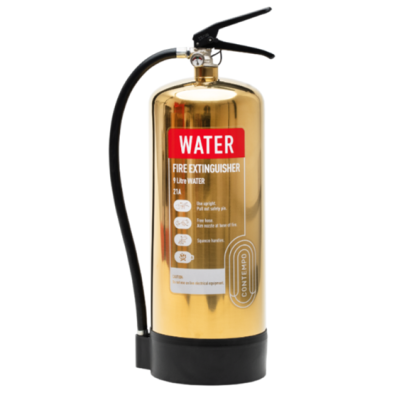 Checkfire CX-PWA-009-DGD Gold Contempo 9ltr Plain Water Fire Extinguisher Checkfire CX-PWA-009-DGD Gold Contempo 9ltr Plain Water Fire Extinguisher