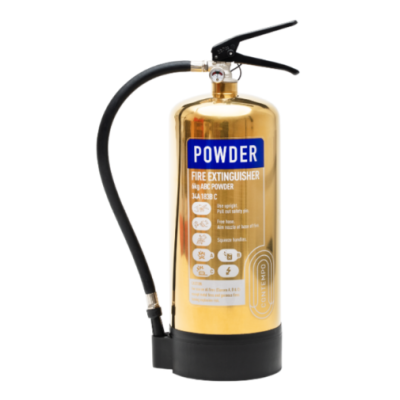 Checkfire CX-PWD-006-DGD Gold Contempo 6kg Powder Fire Extinguisher