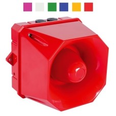 Cooper Fulleon 7092376FUL-0584 X10 Maxi Sounder Beacon, 115/230V AC, Red Housing, Red Lens