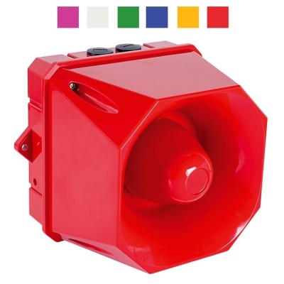 Cooper Fulleon 7092376FUL-0584 X10 Maxi Sounder Beacon, 115/230V AC, Red Housing, Red Lens Cooper Fulleon 7092376FUL-0584 X10 Maxi Sounder Beacon, 115/230V AC, Red Housing, Red Lens