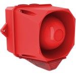Cooper Fulleon 7092392FUL-0600 X10 Mini Sounder Beacon, 115/230V AC, Red Housing, Red Lens