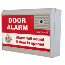 Hoyles EX104R Exitguard Battery Door Alarm With Keyswitch - Red
