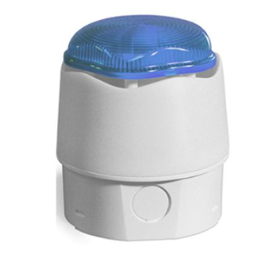 Hoyles 958CHX1801 Blue Lens Deep White Base 32 Tone Sounder Strobe 9-30vdc Hoyles 958CHX1801 Blue Lens Deep White Base 32 Tone Sounder Strobe 9-30vdc