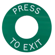 Hoyles DISC-PTE Press To Exit Green Disc For Use With S1712WGB