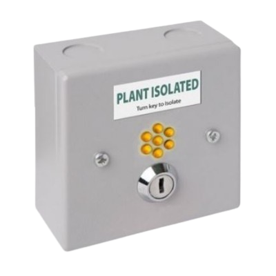 Kentec K24210-M10 Yellow Indicator Audio Visual Unit - Plant Isolated and Silence Key Switch