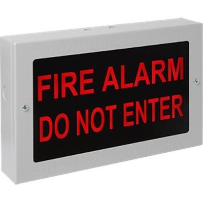 Kentec K27102 Fire Alarm Do Not Enter - Red On Black Kentec K27102 Fire Alarm Do Not Enter - Red On Black
