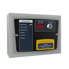 Kentec K921110M8 Sigma ZSi - 6 LED Extinguishant Status Unit c/w Manual Release & Mode Select Key Switch