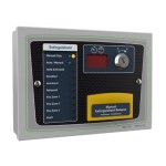 Kentec K921113M8 Sigma ZSi - 10 LED Extinguishant Status Unit c/w Manual Release & Mode Select Key Switch