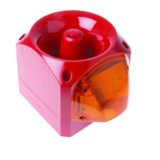 Klaxon PNC-0207 Nexus 116dB Sounder Beacon, Amber Lens, 64 Tones, 10-60V DC, 55mA