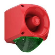 Klaxon PNC-0220 Nexus 113dB Sounder Beacon, Green Lens, 64 Tones, 110-230V AC, 55mA