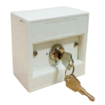 KAC K20SWS-11 Indoor Key Switch White, Key Removable in Both Positions, Single Pole