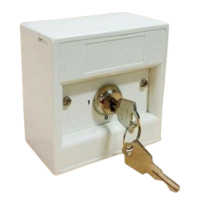 Notifier White Key Switch Call Point – 2 Positions (K20SWS-11)