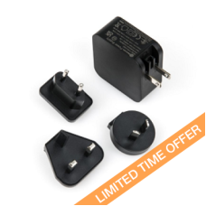 Testifire XTR2 TESTIFIRE-WPSU-001 Wall PSU containing UK, EU, US, AUS and NZ Adaptors