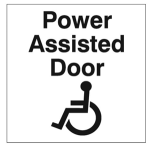 RGL AS0008 Power Assisted Door & Disabled Safety Sign RGL AS0008 Power Assisted Door & Disabled Safety Sign