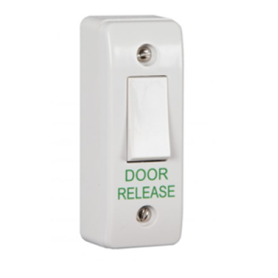 RGL EBLS/AP/DR Architrave White Antibacterial Plastic Light Switch