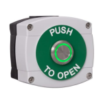 RGL Electronics WP66-G-ILG/PTO Externally Rated Button IP66 - Push To Open