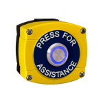RGL Electronics WP66-Y-ILB/PFA Weatherproof Yellow & Black Switch - Press For Assistance RGL Electronics WP66-Y-ILB/PFA Weatherproof Yellow & Black Switch - Press For Assistance
