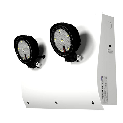 Ringtail X-TSC LED 3 Hour Non-Maintained Curved Twinspot (X-TSC3NM)