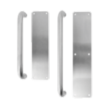 Rutland DP1111.SSS Push Plate & Pull Handle Door Pack 19mm x 300mm c & 350x75 Push Plate