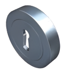 Rutland HA1012.SCP Keyhole Escutcheons - 1 Pair - Satin Chrome