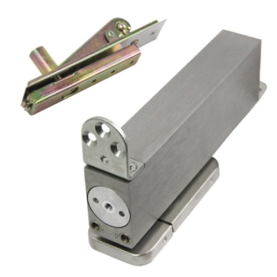 Rutland ITS.H3.HO.SS Hold Open Concealed Heel Closer c/w SS Covers and Top Pivot