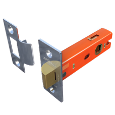 Rutland LL2033.NPL Tubular Latch, Bolt Through, 1mm Intumescent Hardware Protection Included Rutland LL2033.NPL Tubular Latch, Bolt Through, 1mm Intumescent Hardware Protection Included
