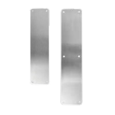 Rutland PP1014.SSS Push Plate, Drilled, C/S With Screws
