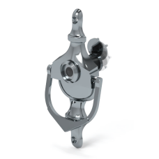 Rutland RH.DKDV.PB Door Knocker And Viewer Set, Urn Style (Includes Intumescent)