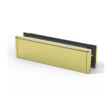 Rutland RLP.PBPB TS008 Security & Fire Rated Letterplate Set PNP - Polished Brass