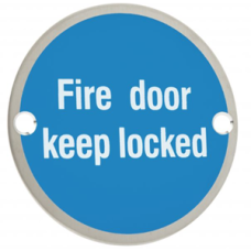 Rutland SF1031.SSS Fire Door Keep Locked Sign