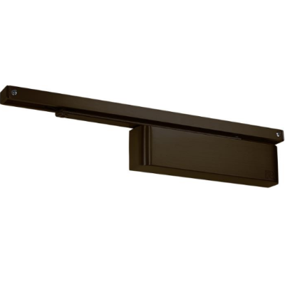 Rutland TS.11204.SR.2.DBDB EN 2-4 Cam Action Door Closer c/w Semi-Radius Cover & Slidearm - Dark Bronze
